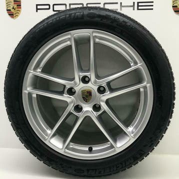 Porsche Panamera (MK II) Originele 19 Turbo met winterbanden, Gebruikt, 285 mm, Banden en Velgen, Winterbanden