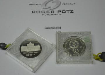Ddr 10 Mark Schauspielhaus 1987 polierte Platte originalv..., Postzegels en Munten, Verzenden