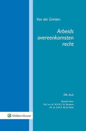 9789013173710 Arbeidsovereenkomstenrecht, Verzenden, Nieuw, Van der Grinten