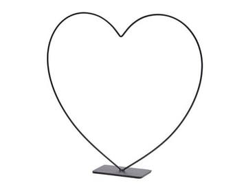 Frame Metalen hart op voet 30 cm zwart Staand Metalenframe, Hobby en Vrije tijd, Knutselen, Ophalen of Verzenden, Nieuw