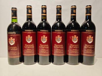 1991 & 1998 (x5) Marqués de Cáceres - Rioja Reserva, DOC - 6, Verzamelen, Nieuw