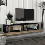 [en.casa] Tv-meubel Toivakka zwevend 135x31x25 cm zwart en e, Huis en Inrichting, Kasten | Dressoirs, Verzenden, Nieuw