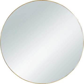 Spiegel - Livion Mali - Ø50cm - Wandspiegel in Frame - Goud, Huis en Inrichting, Woonaccessoires | Spiegels, Ophalen of Verzenden