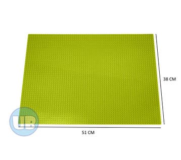 Classic XL bouwplaat lichtgroen - 51 x 38 cm, Verzenden, Nieuw