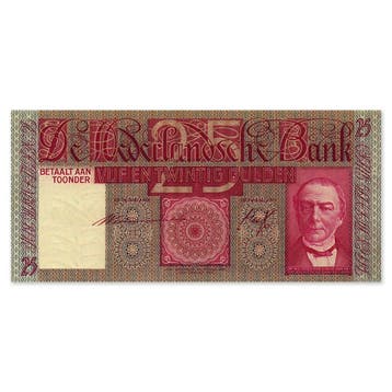 25 Gulden Mees 1931 Pr, Verzenden