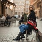 Alpaca warme wollen ponchos dames, gratis verzending, Kleding | Dames, Nieuw, Overige kleuren, Jas of Mantel