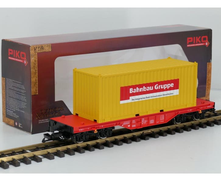 PIKO 37020 G Schiebeplanenwagen DB Raillion V, Metallrader, Hobby en Vrije tijd, Modeltreinen | Overige schalen, Overige typen