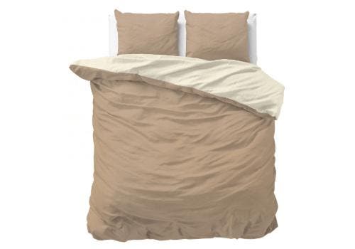 Sleeptime Twin Face Creme/Taupe - 140 x 220, Huis en Inrichting, Slaapkamer | Beddengoed
