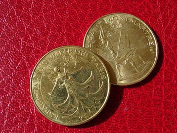 Salvador Dali (1904-1989) - sculptuur, 2 Medallion - 3 cm -