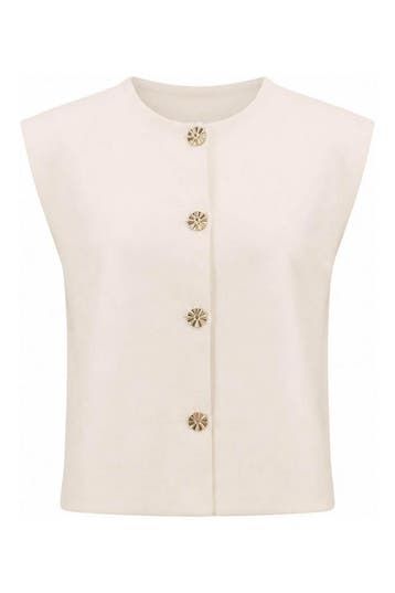 Vandeven Gilet in maat L Wit, Kleding | Dames, Vandeven, Verzenden, Zo goed als nieuw, Wit