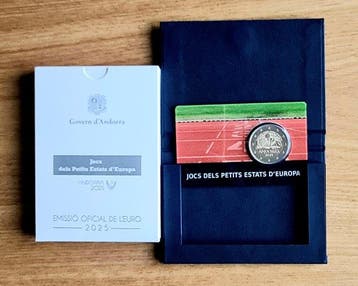 Andorra. 2 Euro 2025 Small States Games Proof (Zonder