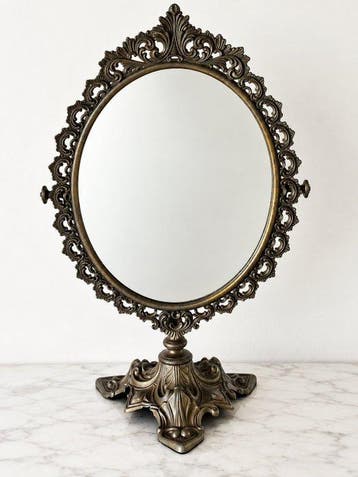 Large Italian Rococo Revival Adjustable Vanity Mirror – 50
