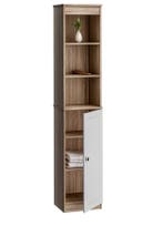 Badkamer Hoge Kast met 170x34x26cm in bruin-wit (Meubelen), Verzenden