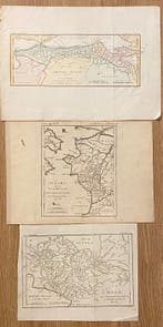 Griekenland - Set van 3 kaarten – Oud-Griekenland (Elis,, Boeken, Atlassen en Landkaarten, Nieuw