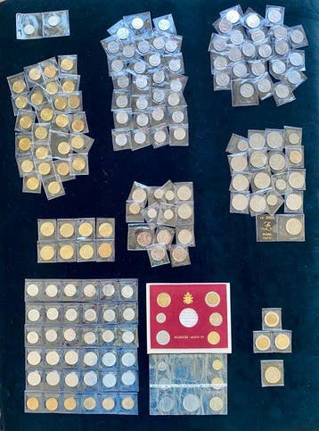 Italië Vaticaanstad & Frankrijk. Lotto di 169 monete in Lire, Postzegels en Munten, Munten | Europa | Niet-Euromunten