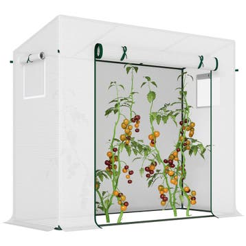 Kas Foliekas 200x68x196cm Met Roldeur &amp; Zijraam, Winddic, Tuin en Terras, Verzenden