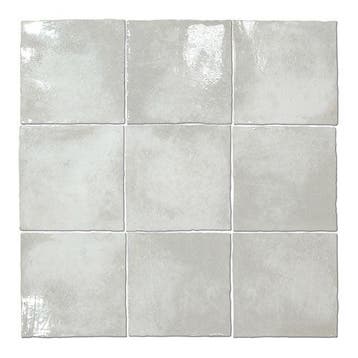 Wandtegel Agostino Brume Handvorm Lichtgrijs Glans 13x13, Doe-het-zelf en Verbouw, Tegels, Nieuw, Minder dan 20 cm, 10 m² of meer
