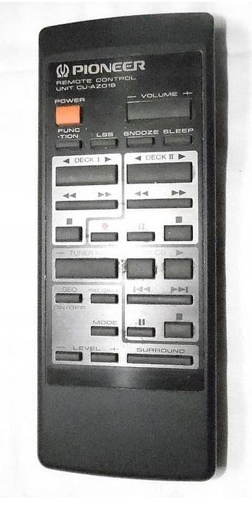 Afstandsbediening Pioneer cu-az020 cu-az019 a-z370, Audio, Tv en Foto, Ophalen of Verzenden, Nieuw, Origineel