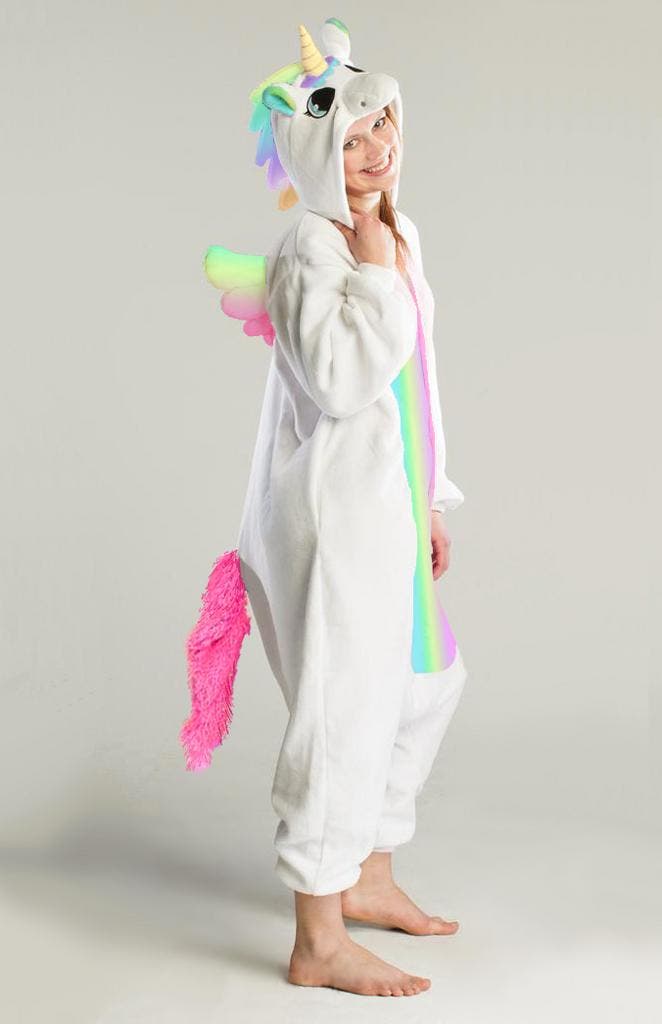 KIMU® Onesie Regenboog Pegasus Pakje 86-92 Eenhoornpak Kostu, Kinderen en Baby's, Carnavalskleding en Verkleedspullen, Nieuw, 104 of kleiner