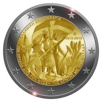 Griekenland 2 Euro Kreta 2013 UNC, Postzegels en Munten, Munten | Europa | Euromunten, Verzenden