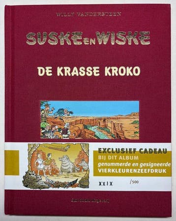 Suske en Wiske - De Krasse Kroko- Luxe linnen HC -, Nieuw