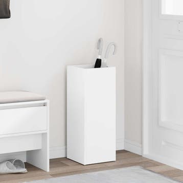 vidaXL Paraplu Standaard met opslag Wit 25 x 24,5 x 64 cm, Huis en Inrichting, Verzenden, Nieuw