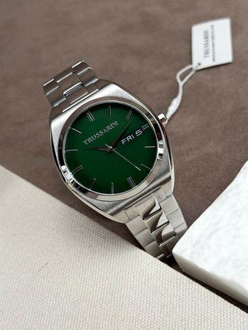 Trussardi - Metropolitan Date Green - Zonder minimumprijs -, Nieuw