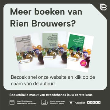 Basisboek Bedrijfseconomie - hoofdboek 10de druk, Verzenden, Gelezen, Rien Brouwers