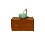 Toiletmeubel | Vintage | Zwevend | Teak |  4359, Minder dan 50 cm, Ophalen of Verzenden, Zo goed als nieuw, Minder dan 100 cm