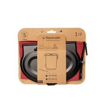 Flextrash Afvalbak S 3L Autumn Red, Caravans en Kamperen, Kampeeraccessoires, Ophalen of Verzenden, Nieuw