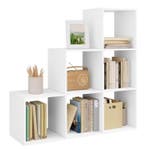 Boekenkast 6 Vakken – Wit Opbergrek en Organizer Woonkamer, Huis en Inrichting, Kasten | Boekenkasten, Verzenden, Nieuw