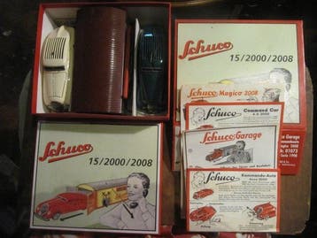 Schuco - Kommando car, Magico en Garage - Opwindauto -