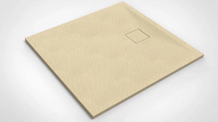 Douchebak BWS Naxos Stonelook SMC 90x90 Cm Mat Beige, Doe-het-zelf en Verbouw, Sanitair, Douche, Nieuw, Ophalen of Verzenden