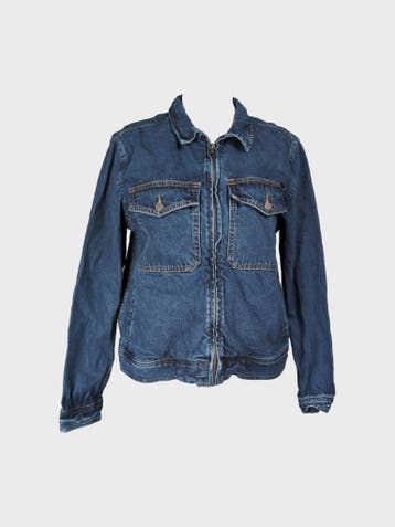 Stüssy Spijkerjas Heren maat M Blauw, Ophalen of Verzenden, Stüssy, Gedragen, Maat 48/50 (M)