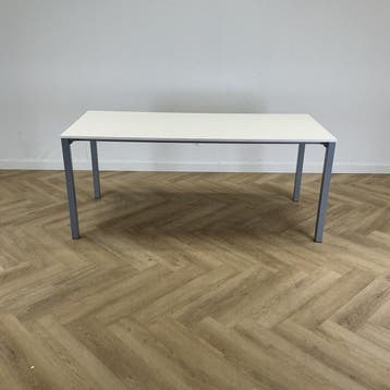 Eromes kantinetafel 180x80 cm, wit - grijs, Ophalen of Verzenden, Gebruikt, Bureau