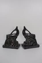 M.Boumont - Beeld, Twee antilopen - 21.5 cm - Terracotta