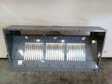 Unninox RVS Afzuigkap met 3 Filters – B220 x D110 x H40 cm -, Gebruikt