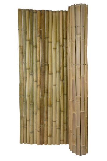 Bamboemat half rond naturel 150x180cm, Verzenden, Nieuw