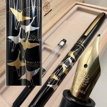 Kuretake & Wancher - Maki-e titled Crane’s Thousand-Year, Nieuw