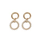Oorbellen Zon Stainless Steel Goud - Meer in onze shop!, Overige materialen, Hangers, Verzenden, Nieuw