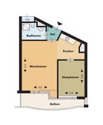 Appartement te huur in Rotterdam - 39 m² - 1 kamer(s), Appartement, Rotterdam, Zuid-Holland