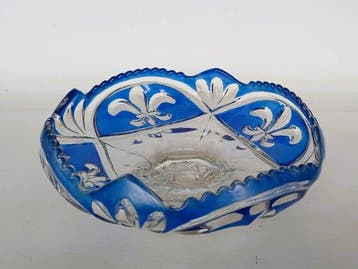 Schaal - Glas - Frankrijk / Fleur de lis