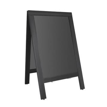 Olympia stoepplank zwart houten frame 700x1200mm, Verzenden
