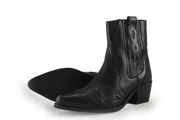 Manfield Cowboy laarzen in maat 38 Zwart, Verzenden, Zwart, Zo goed als nieuw, Manfield
