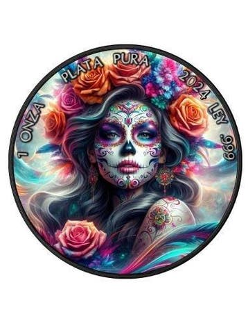 Mexico. 1 Onza 2024 Santa Muerte III - 1 Oz mit CoA und BOX