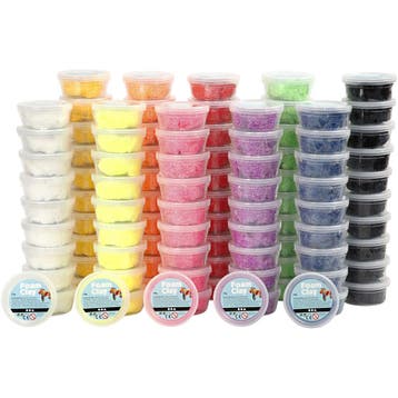 Foam Clay®, diverse kleuren, 10x10 Doosje/ 1 doos, Nieuw