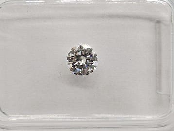 1 pcs Diamant (Natuurlijk) - 0.26 ct - Rond - D (kleurloos), Nieuw