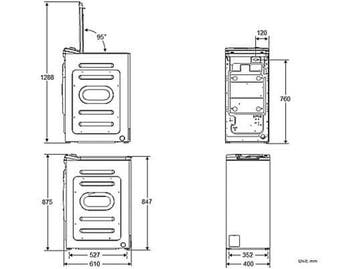 Koenic KWM 8212 A INV - Bovenlader Wasmachine - 8 kg - 1300, Verzenden, Zo goed als nieuw