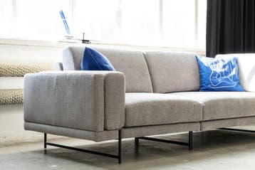 model boho, Huis en Inrichting, Banken | Bankstellen, Hout, 125 tot 150 cm, Verzenden, Hoekbank