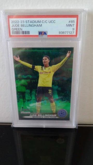 2022/23 Topps Stadium Club Chrome UCL Jude Bellingham Green, Nieuw